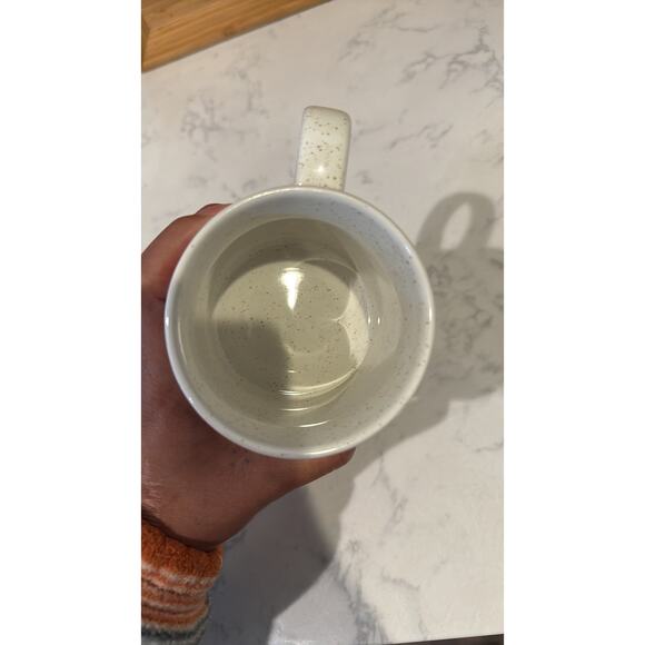 Starbucks 2017 Metallic Rose Gold Heart Speckled Ceramic Coffee Mug 12 fl oz - Picture 5 of 7